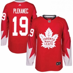 Youth Adidas Toronto Maple Leafs 19 Tomas Plekanec Authentic Red Alternate NHL Jerse