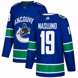 Youth Adidas Vancouver Canucks 19 Markus Naslund Authentic Blue Home NHL Jersey 