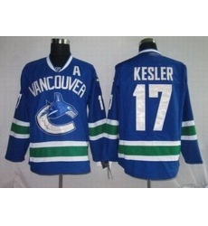 KIDS Vancouver Canucks 17 KESLER blue Jerseys