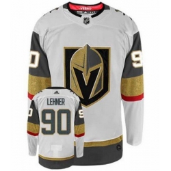 Men Vegas Golden Knights 90 Robin Lehner White Adidas Jersey