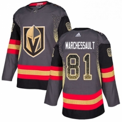 Mens Adidas Vegas Golden Knights 81 Jonathan Marchessault Authentic Black Drift Fashion NHL Jersey 