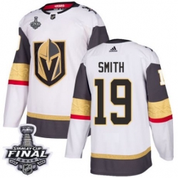 womens reilly smith vegas golden knights jersey white adidas 19 nhl away 2018 stanley cup final authentic