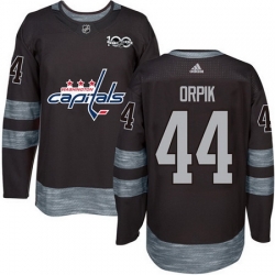 Capitals #44 Brooks Orpik Black 1917 2017 100th Anniversary Stitched NHL Jersey