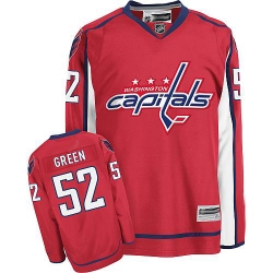 RBK hockey jerseys Washington Capitals 52 GREEN red