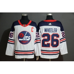 Winnipeg Jets 26 Blake Wheeler White Adidas Jersey