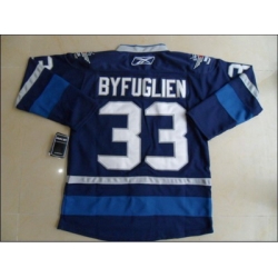 nhl jets #33 byfuglien blue 2012 new