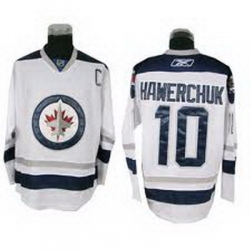 nhl winnipeg jets #10 Dale Hawerchuk white 2011