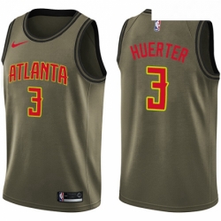 Youth Nike Atlanta Hawks 3 Kevin Huerter Swingman Green Salute to Service NBA Jersey 