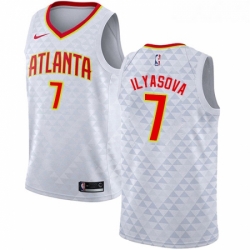 Youth Nike Atlanta Hawks 7 Ersan Ilyasova Authentic White NBA Jersey Association Edition 