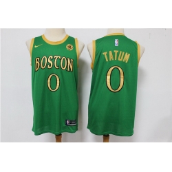 Celtics 0 Jayson Tatum Green 2019 20 City Edition Swingman Jersey