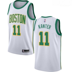 Celtics #11 Enes Kanter White Basketball Swingman City Edition 2018 19 Jersey