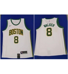 Celtics 8 Kemba Walker White City Edition Nike Swingman Jersey