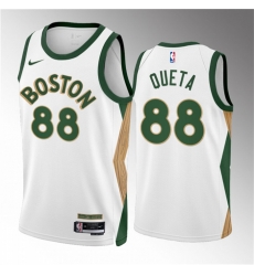 Men Boston Celtics 88 Neemias Queta White 2023 24 City Edition Stitched Basketball Jersey