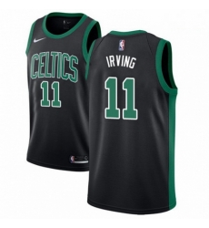 Mens Adidas Boston Celtics 11 Kyrie Irving Swingman Black NBA Jersey Statement Edition 