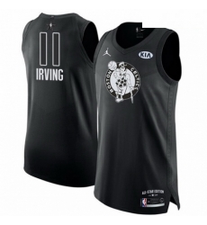 Mens Nike Jordan Boston Celtics 11 Kyrie Irving Authentic Black 2018 All Star Game NBA Jersey 