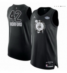 Mens Nike Jordan Boston Celtics 42 Al Horford Authentic Black 2018 All Star Game NBA Jersey