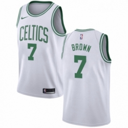 Womens Nike Boston Celtics 7 Jaylen Brown Swingman White NBA Jersey Association Edition