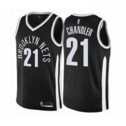 Womens Brooklyn Nets 21 Wilson Chandler Swingman Black Basketball Jersey City Edition 