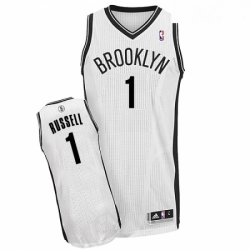 Youth Adidas Brooklyn Nets 1 DAngelo Russell Authentic White Home NBA Jersey