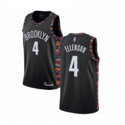 Youth Brooklyn Nets 4 Henry Ellenson Swingman Black Basketball Jersey 2018 19 City Edition 