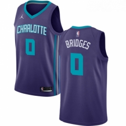 Womens Nike Jordan Charlotte Hornets 0 Miles Bridges Swingman Purple NBA Jersey Statement Edition 