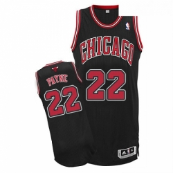 Youth Adidas Chicago Bulls 22 Cameron Payne Authentic Black Alternate NBA Jersey