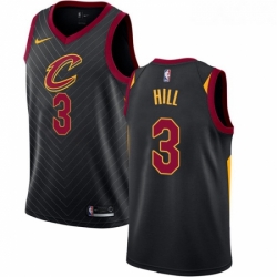 Youth Nike Cleveland Cavaliers 3 George Hill Authentic Black NBA Jersey Statement Edition 