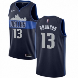 Womens Nike Dallas Mavericks 13 Jalen Brunson Authentic Royal Blue Road NBA Jersey Icon Edition 