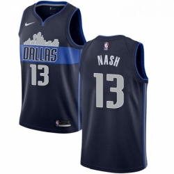 Youth Nike Dallas Mavericks 13 Steve Nash Swingman Navy Blue NBA Jersey Statement Edition