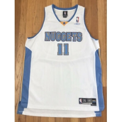 Men Reebok NBA Denver Nuggets Earl Boykins White Basketball Swingman Jersey