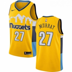 Youth Nike Denver Nuggets 27 Jamal Murray Authentic Gold Alternate NBA Jersey Statement Edition