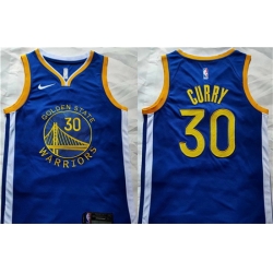 Men Golden State Warriors 30 Stephen Curry Blue Stitched Basketball Jerseys