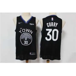 Warriors 30 Stephen Curry Black 2019 20 City Edition Nike Swingman Jersey