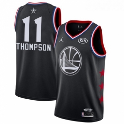 Womens Nike Golden State Warriors 11 Klay Thompson Black NBA Jordan Swingman 2019 All Star Game Jersey