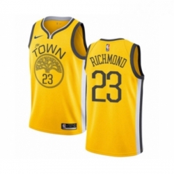 Womens Nike Golden State Warriors 23 Mitch Richmond Yellow Swingman Jersey Earned Edition