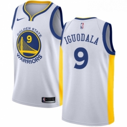 Womens Nike Golden State Warriors 9 Andre Iguodala Swingman White Home NBA Jersey Association Edition