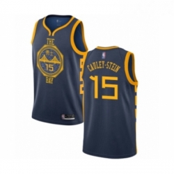 Youth Golden State Warriors 15 Willie Cauley Stein Swingman Navy Blue Basketball Jersey City Edition 