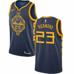 Youth Nike Golden State Warriors 23 Mitch Richmond Swingman Navy Blue NBA Jersey City Edition