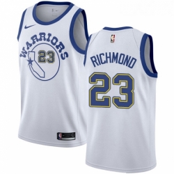 Youth Nike Golden State Warriors 23 Mitch Richmond Swingman White Hardwood Classics NBA Jersey