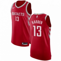 Mens Nike Houston Rockets 13 James Harden Authentic Red Road NBA Jersey Icon Edition