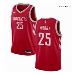 Mens Nike Houston Rockets 25 Robert Horry Swingman Red Road NBA Jersey Icon Edition