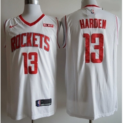 Rockets 13 James Harden White Nike Swingman Jersey