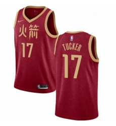 Youth Nike Houston Rockets 17 PJ Tucker Swingman Red NBA Jersey 2018 19 City Edition 