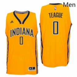 Indiana Pacers 0 Jeff Teague New Swingman Alternate Gold Jersey 