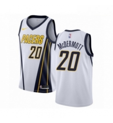 Mens Nike Indiana Pacers 20 Doug McDermott White Swingman Jersey Earned Edition 