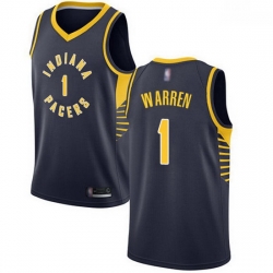 Pacers  1 T.J. Warren Navy Blue Basketball Swingman Icon Edition Jersey