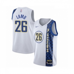 Pacers 26 Jeremy Lamb White Basketball Swingman City Edition 2019 20 Jersey