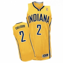 Youth Adidas Indiana Pacers 2 Darren Collison Authentic Gold Alternate NBA Jersey 