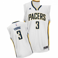 Youth Adidas Indiana Pacers 3 Joe Young Swingman White Home NBA Jersey