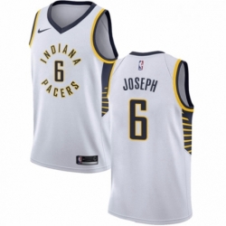 Youth Nike Indiana Pacers 6 Cory Joseph Authentic White NBA Jersey Association Edition 